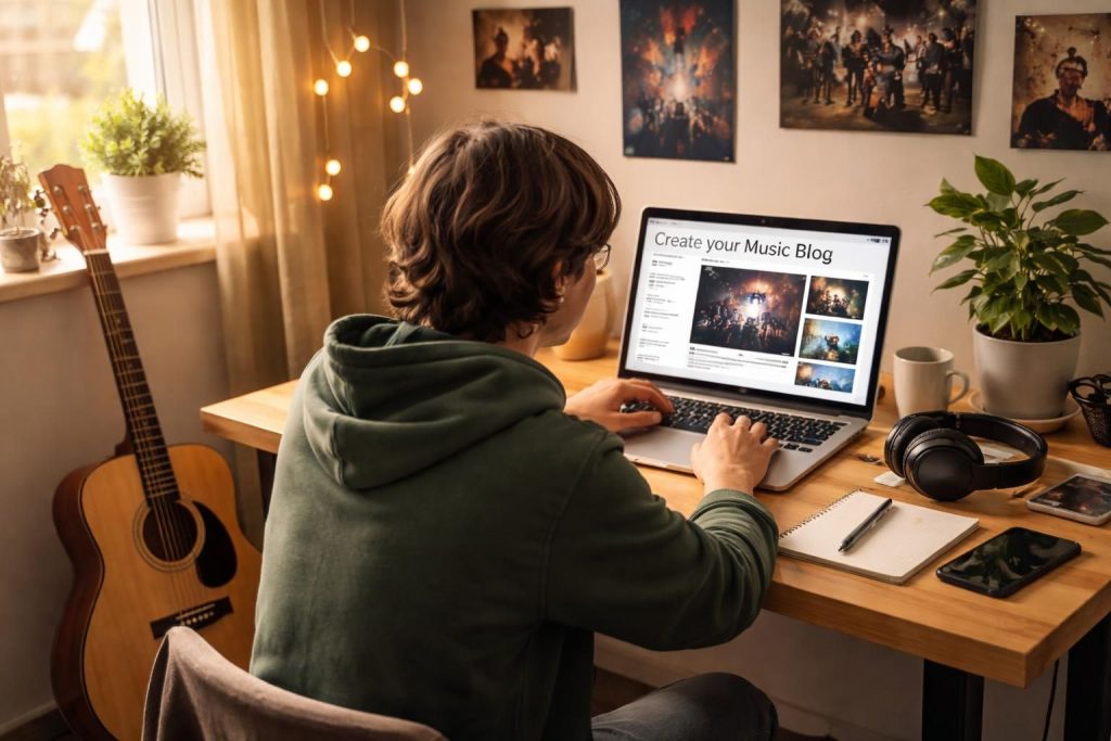 Créer son blog musical sans budget avec des outils gratuits pour partager votre passion