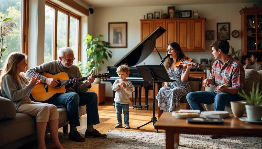 La musique comme vecteur de lien familial