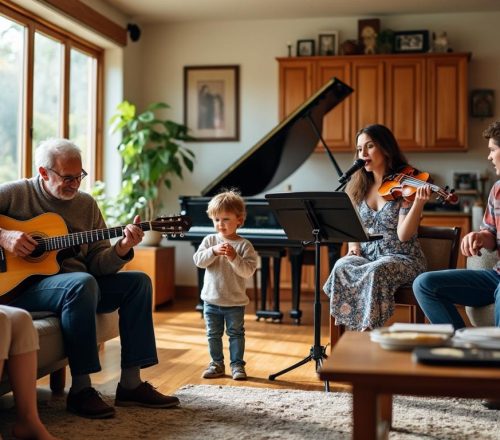 découvrez comment la musique renforce les liens familiaux en créant des moments de partage, d'émotion et de complicité entre les générations.