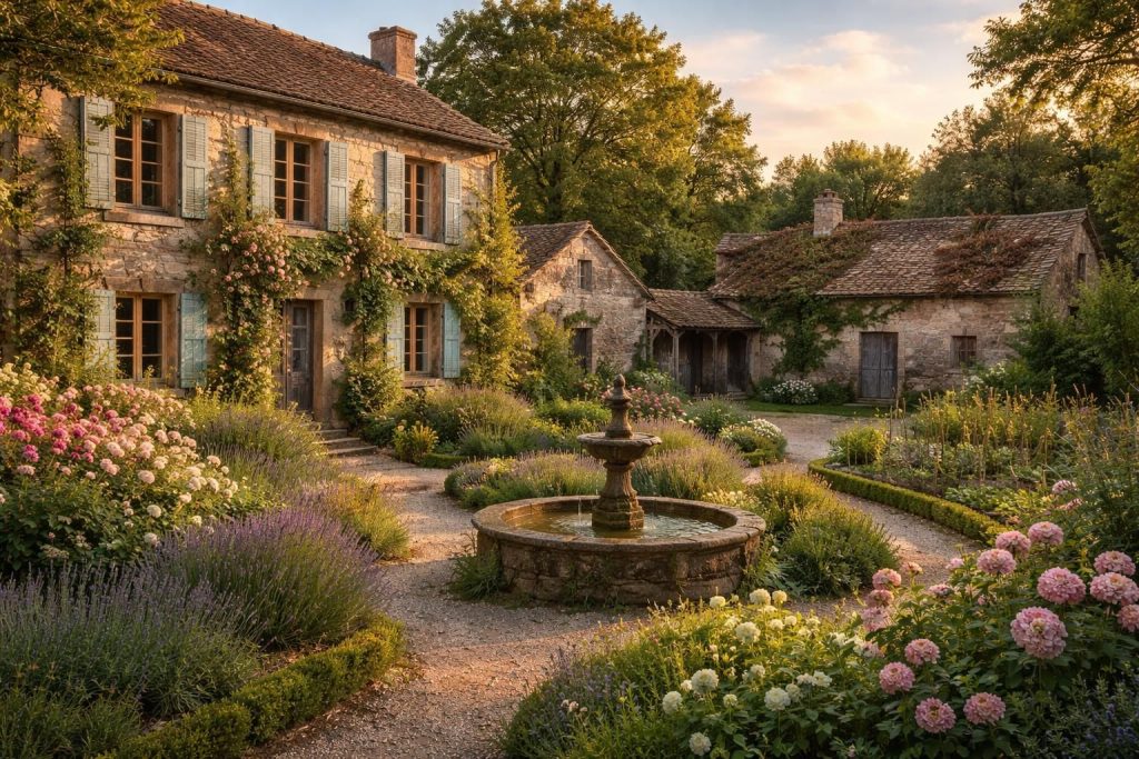 Vivre une aventure dans une maison de caractère avec jardin anglais et dépendances à rénover