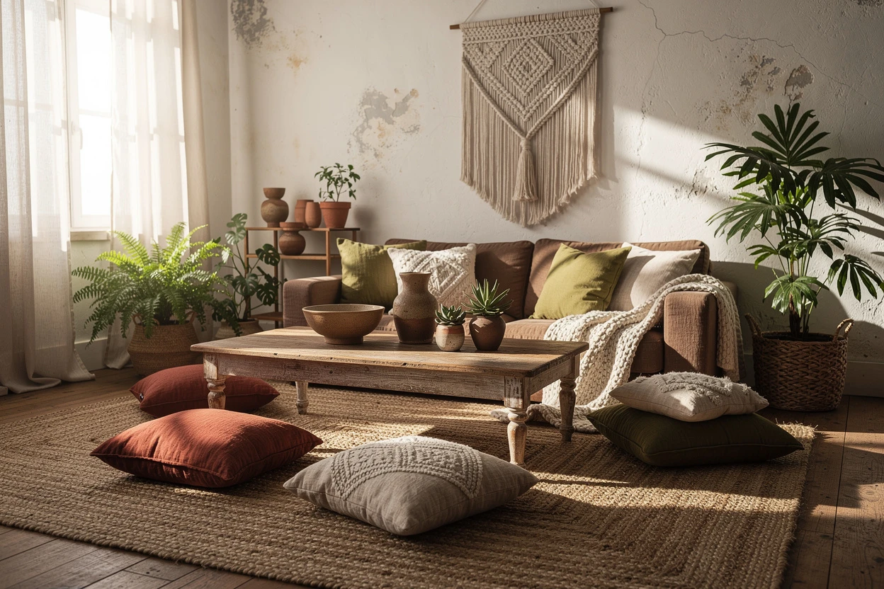 Créer un salon 100 % bohème : conseils et idées pour une ambiance naturelle